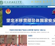 怀化职业技术学院 网站截图